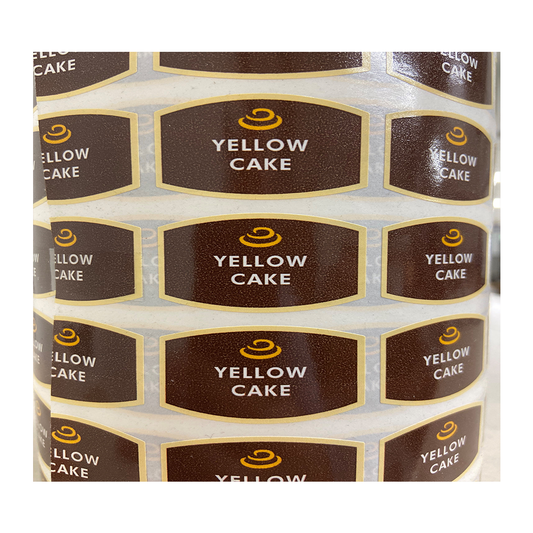 Yellow Cake Merchandising Labels